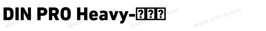 DIN PRO Heavy字体转换
